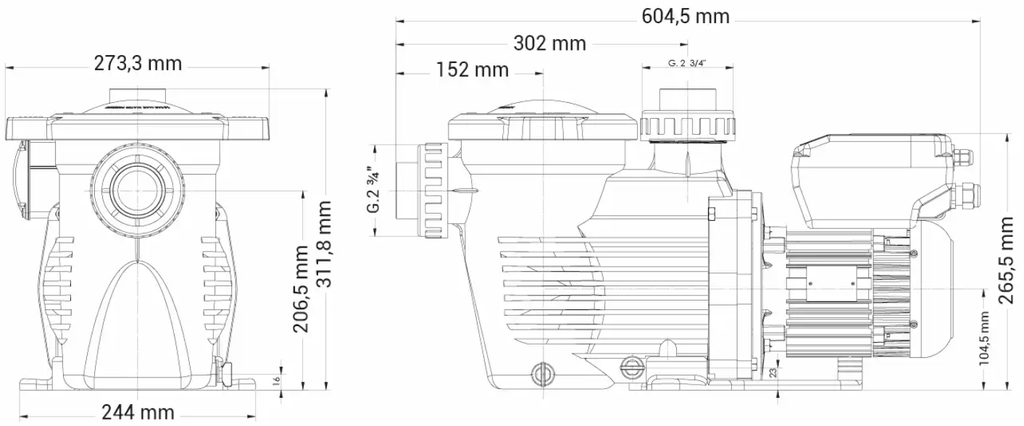 Hayward K-Flo 1,50PK VSTD