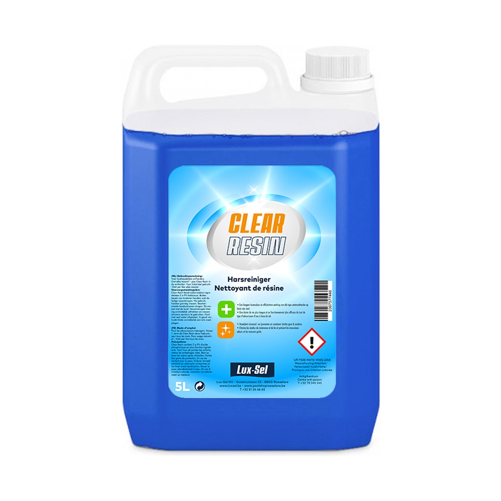 Clear Resin 5L - Harsreiniger - Reiniger Waterontharder